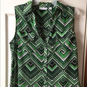 sheer sleeveless top. Medium